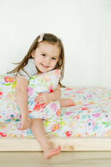 100% Cotton Fitted Crib Sheet - Watercolor Floral