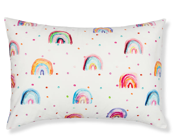 100% Cotton Toddler Pillowcase – Rainbows