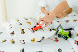 100% Cotton Toddler Pillowcase – Construction Trucks