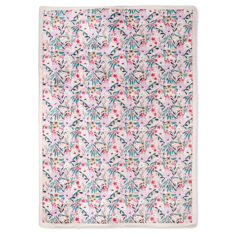 Outdoor Blanket - Pink Floral - 5x7